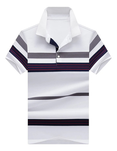 Camisas Casuales Para Hombre, Camiseta De Golf A Rayas Para