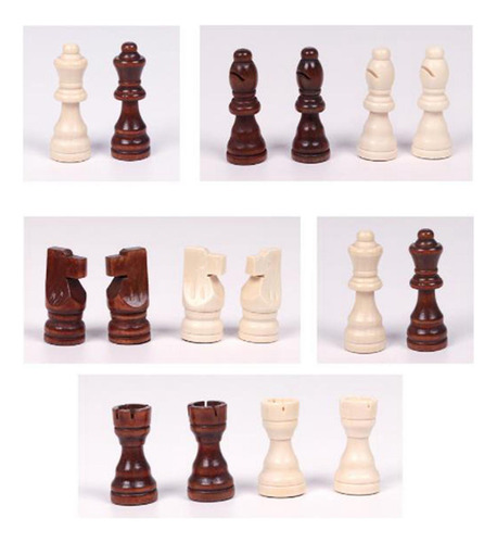 2 Wood International Chess Piece 32 Count Relax And 1