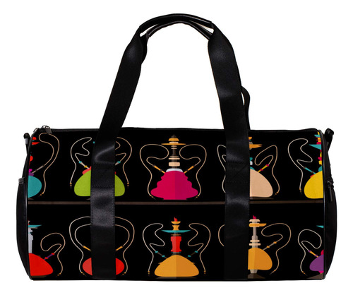 Bolsa Deporte Redonda Para Gimnasio Correa Hombro Cachimba