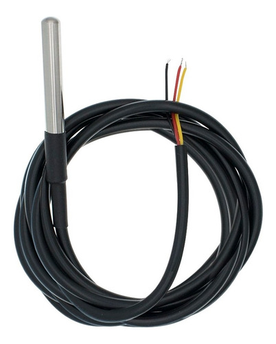 Cable Sensor De Temperatura A Prueba De Agua Ds18b20 2 Mts