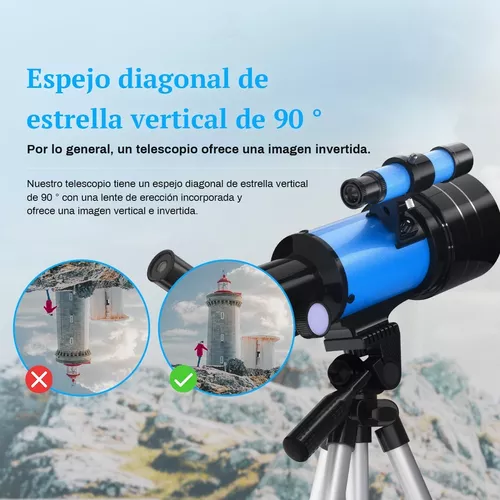 Telescopio Astronómico Profesional Monocular 150X Telescopio Espacial  Refractivo Viaje al aire libre Spotting Alcance con Trípode