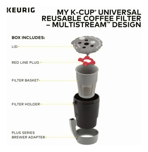 Keurig My K-cup Filtro Reutilizable Universal Multistream