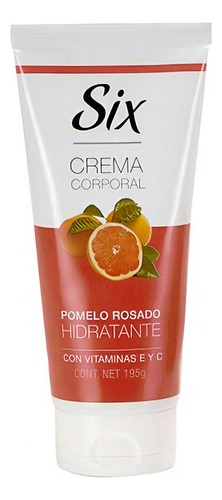  Crema Corporal Six Pomelo Rosado 195 Grs