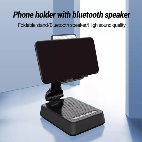 Altavoz Bluetooth Con Soporte Para Teléfono Plegable