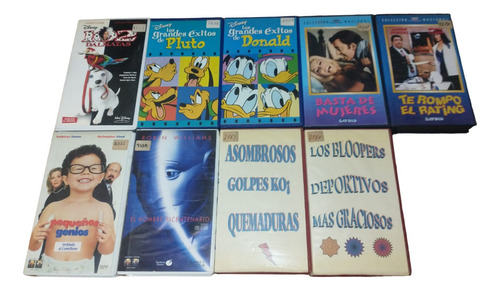Lote 109 Peliculas Vhs Originales Ver Descripción Y Títulos (Usado)