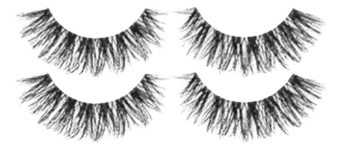 Salon Perfect Pestañas Postizas 2 Pqtes De 2 Pares Cada Uno Negra