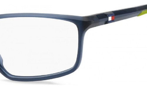 Armação Óculos De Grau Th1834 Fll Tommy Hilfiger Azul Verde