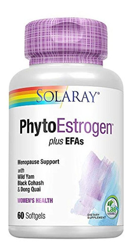 Solaray Phytoestrogen Plus Efa 's Suplemento, 60 unidades
