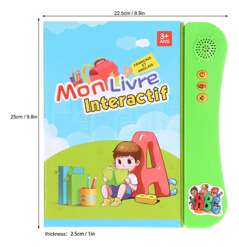 Libro Interactivo Para Niños Pequeños Francés Inglés Sonido