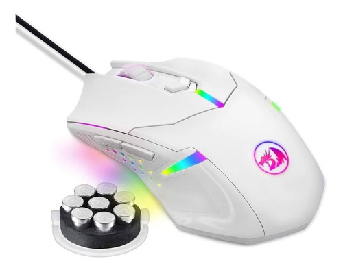 Imagen 1 de 1 de Mouse de juego Redragon  Centrophorus2 M601-RGB white