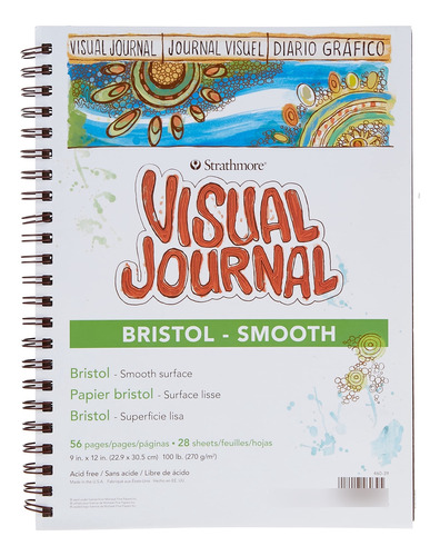 Strathmore Diario Visual Bristol Serie 300, 9 X 12 Pulgadas.