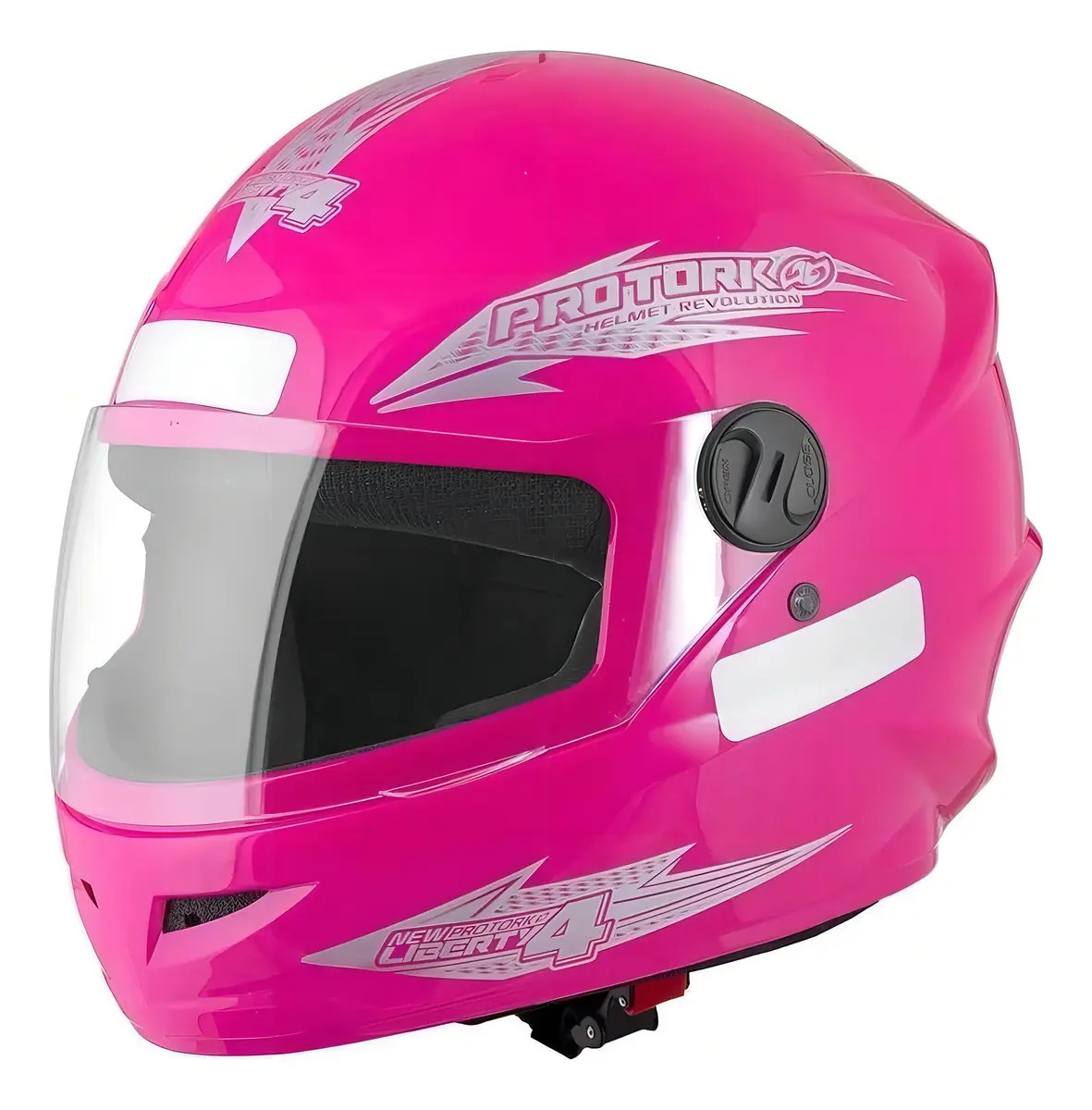 Capacete New Liberty Four 56 Rosa Pro Tork Desenho Solid