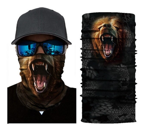Bandana Animal Wild Oso Cafe, Fiery Brown Bear
