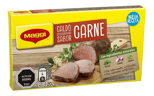 Caldo Maggi Carne Caja 12 Un De 11 G