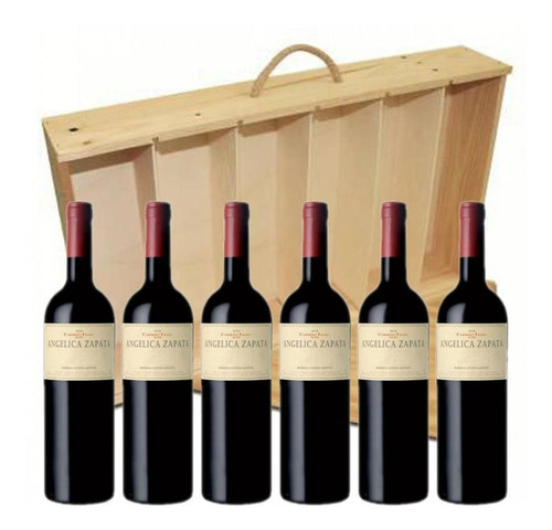 Estuche Madera Vino Angelica Zapata Cabernet Franc X 6