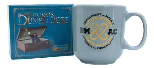 Caneca Harry Potter Animais Fantásticos Hogwarts Piticas Cor Azul