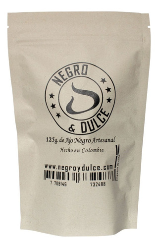 Ajo Negro Y Dulce 100% Artesanal Black Garlic 125 G