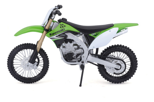 Kawasaki Kx 450 F Maisto 1/12 para Armar Color Verde