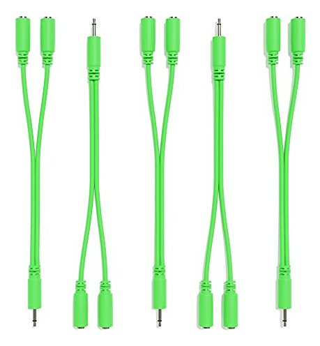 Cables Y Mono Splitter, Paquete De 5 Unidades, Sintetizador