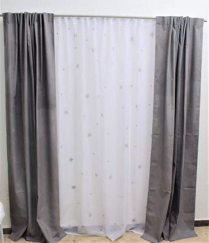 Cortinas Black Out  +  Voile Estampado