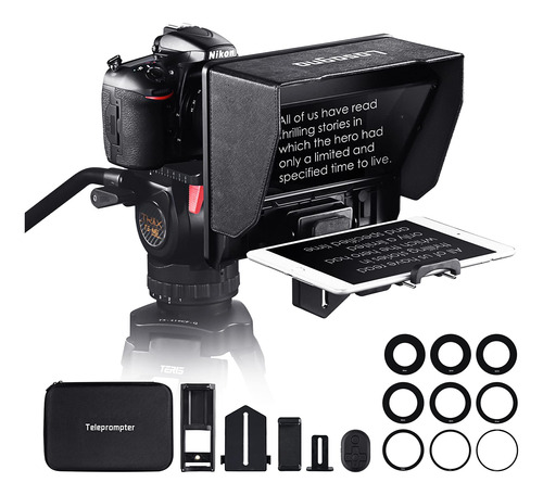 Teleprompter Profesional Para iPad Smartphone Tablet 11