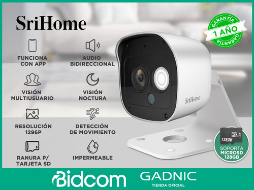 Kit X3 Cámara De Seguridad Srihome Ip Visión Nocturna