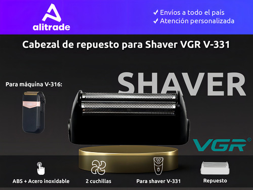 Lâmina Vgr V-331 - Preta - 100v/240v