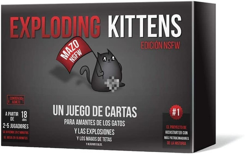 Juego De Mesa Exploding Kittens Nsfw +18 Años Original Nuevo