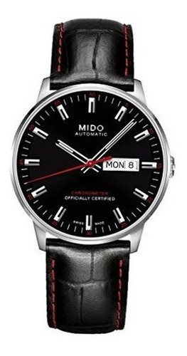 Reloj De Hombre Mido Commander Ii Automatic Black Dial Black