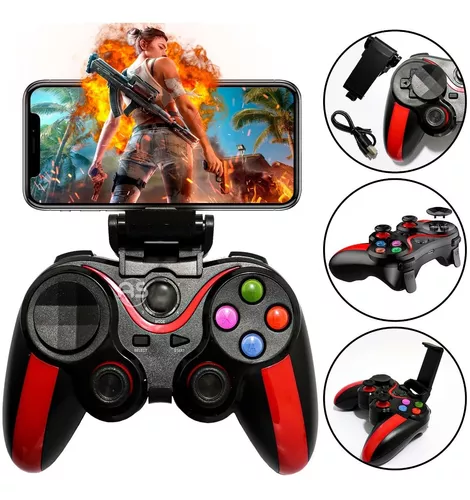 Controle Para Jogar Free Fire Bluetooth Sem Fio Android - v8