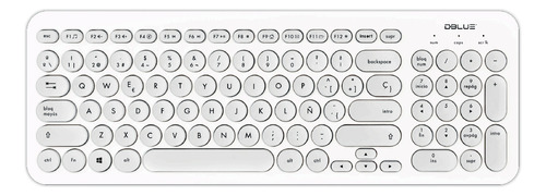 Teclado Usb Ultra Delgado Color Blanco Español - Ps