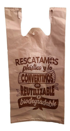 20 Bolsas De Camiseta Reutilizable Y Biodegradable Vitabag