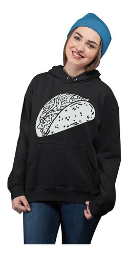 Sudadera Manga Larga Ajustable Comida Mexicana Unisex