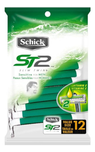 Maquinilla De Afeitar Desechable Schick St2, Sensible Para H