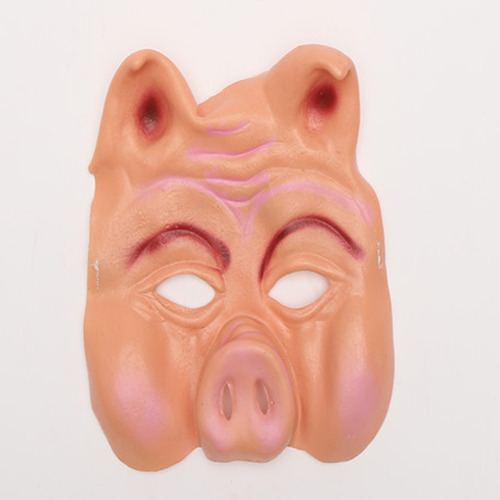 Fancy Ball Cosplay Pig Mask Half Face Animal Mask For Party