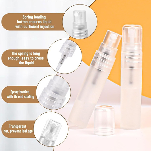 5 Pcs 5ml Botellas Mini Spray De Viaje Perfume