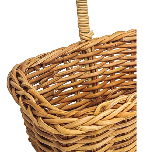 Cesta De Flores Tejida En Miniatura Portátil, Cesta De