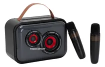 Comprar Parlante Inalambrico Bluetooth Karaoke Portatil 2 Microfonos