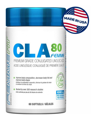  Cla 80 Femme 60 Softgels 1000mg  Usa Import