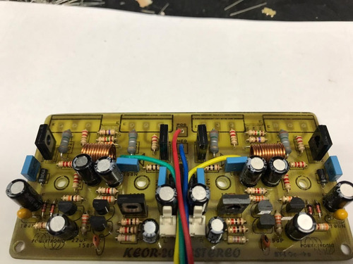 Placa Amplificador Pwt Keor-200/dissipador/fonte/ Prot Dc