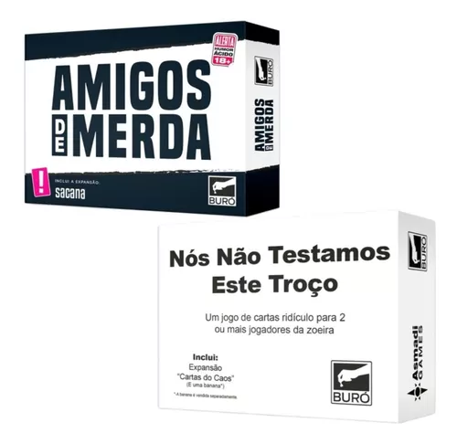 3 Jogos Humor Amigos de Merda + Nós Não Testamos Este Troço + Foi