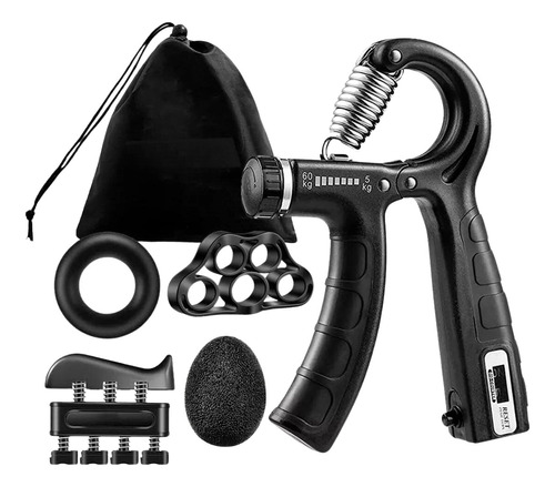 Set Hand Grip Ejercitador Manos Y Antebrazo Vitafit 10-60 Kg