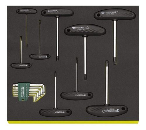 Set De Destornilladores Y Llaves Allen Tcs 10766+10769/15