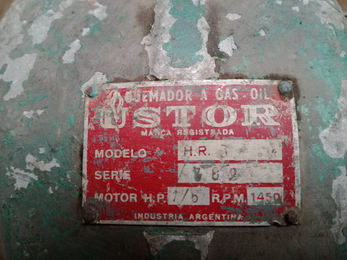 Ustor Quemador A Gas Oil (Usado)