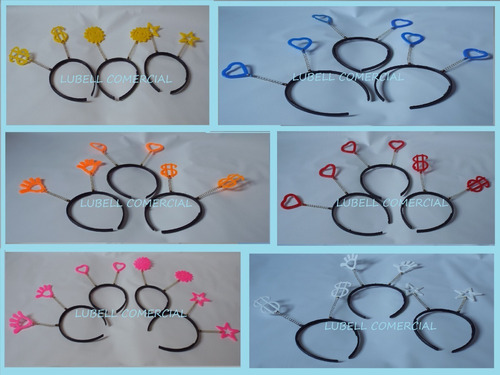 Imagem 3 de 3 de Kit Festa 40 Óculos + 20 Gravatas Néon + 20 Tiaras