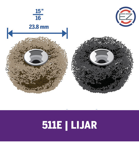 Discos Abrasivos Pulidores Ezlock Gr 180 9,5mm Mod Ez511