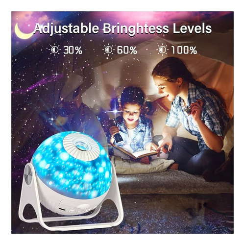 7 In 1 Lámpara De Proyección De Estrellas Hd Luz Nocturna