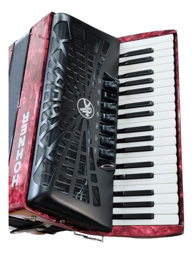 Acordeón Hohner 80b Bravo Iii Rojo