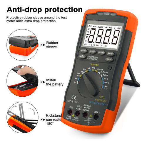 Multímetro Automotriz Btmeter Bt-770k Rango Automático