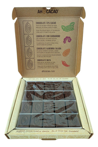 Chocolates Oscuros Surtidos, Ah Cacao 2 Piezas De 150g